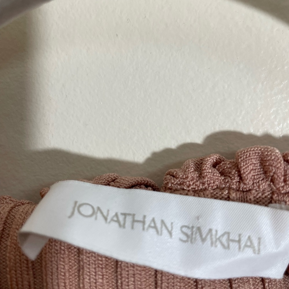 Nwot Jonathan Simkhai 2022 Isabelle Ruched Off Sh… - image 7